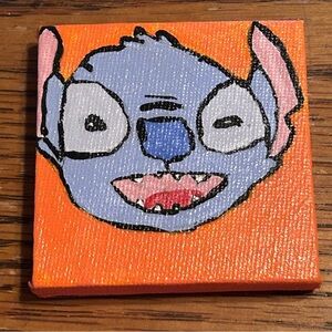 HandPainted Stitch Canvas Magnet